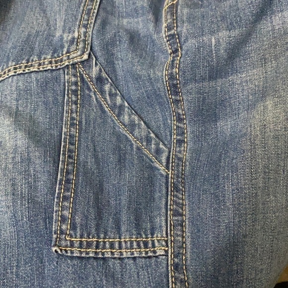 GAP (Fall 2017) Carpenter Jean Distressed High Rise Women 28R - Picture 7 of 11